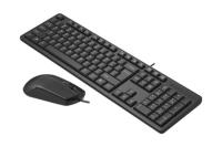A4 TECH KR-3330S USB KABLOLU Q KLAVYE MOUSE SET SIYAH SLİENT - 4